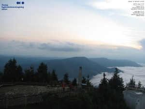 Lysá hora - Pohled na jihozápad, Smrk - 13.9.2025 v 18:45