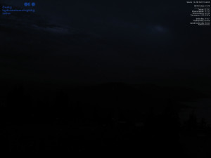 Lysá hora - Pohled na jihozápad, Smrk - 13.9.2025 v 19:45