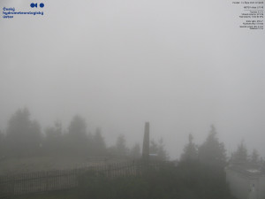 Lysá hora - Pohled na jihozápad, Smrk - 13.10.2025 v 07:45
