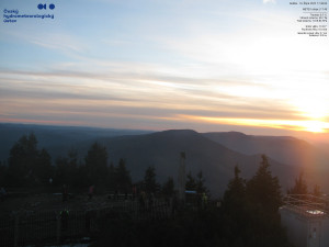 Lysá hora - Pohled na jihozápad, Smrk - 19.10.2025 v 17:45