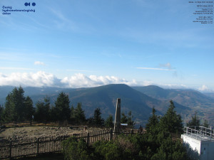 Lysá hora - Pohled na jihozápad, Smrk - 29.10.2025 v 09:30 Lysá hora - Pohled na jihozápad, Smrk - 29.10.2025 v 09:30