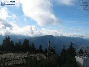 Lysá hora - Pohled na jihozápad, Smrk - 29.10.2025 v 11:30 Lysá hora - Pohled na jihozápad, Smrk - 29.10.2025 v 11:30