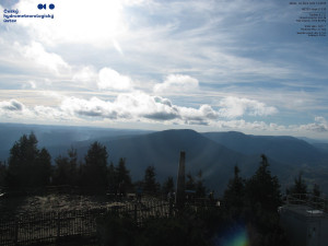 Lysá hora - Pohled na jihozápad, Smrk - 29.10.2025 v 13:45 Lysá hora - Pohled na jihozápad, Smrk - 29.10.2025 v 13:45