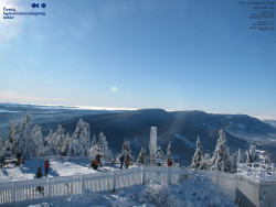 Pohled na jihozápad, Smrk