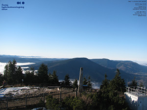 Lysá hora - Pohled na jihozápad, Smrk - 12.12.2025 v 09:45 Lysá hora - Pohled na jihozápad, Smrk - 12.12.2025 v 09:45