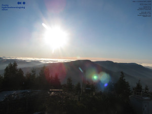 Lysá hora - Pohled na jihozápad, Smrk - 12.12.2025 v 14:45 Lysá hora - Pohled na jihozápad, Smrk - 12.12.2025 v 14:45