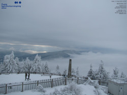 Pohled na jihozápad, Smrk