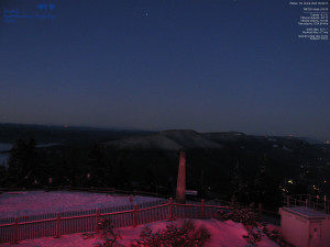 Lysá hora - Pohled na jihozápad, Smrk - 26.2.2026 v 05:45 Lysá hora - Pohled na jihozápad, Smrk - 26.2.2026 v 05:45