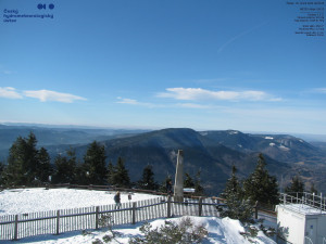 Lysá hora - Pohled na jihozápad, Smrk - 26.2.2026 v 10:00 Lysá hora - Pohled na jihozápad, Smrk - 26.2.2026 v 10:00