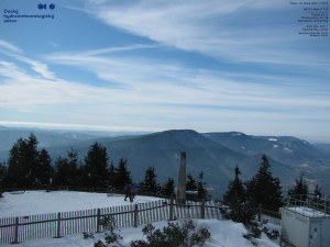 Lysá hora - Pohled na jihozápad, Smrk - 26.2.2026 v 12:00 Lysá hora - Pohled na jihozápad, Smrk - 26.2.2026 v 12:00