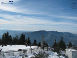 Pohled na jihozápad, Smrk