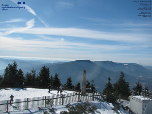 Lysá hora - Pohled na jihozápad, Smrk - 26.2.2026 v 12:45 Lysá hora - Pohled na jihozápad, Smrk - 26.2.2026 v 12:45