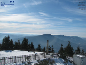 Lysá hora - Pohled na jihozápad, Smrk - 26.2.2026 v 13:15 Lysá hora - Pohled na jihozápad, Smrk - 26.2.2026 v 13:15