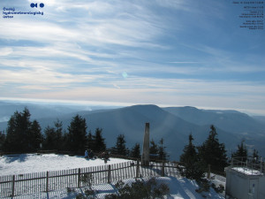 Lysá hora - Pohled na jihozápad, Smrk - 26.2.2026 v 13:45 Lysá hora - Pohled na jihozápad, Smrk - 26.2.2026 v 13:45