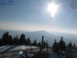 Pohled na jihozápad, Smrk