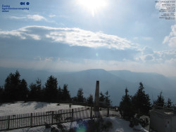 Pohled na jihozápad, Smrk