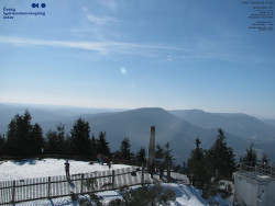 Pohled na jihozápad, Smrk