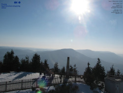 Pohled na jihozápad, Smrk