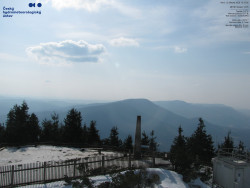 Pohled na jihozápad, Smrk