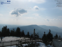 Pohled na jihozápad, Smrk