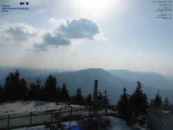 Pohled na jihozápad, Smrk