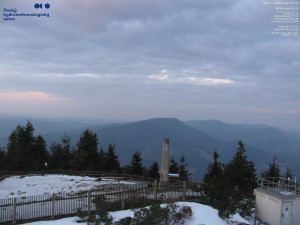 Lysá hora - Pohled na jihozápad, Smrk - 12.3.2026 v 06:15