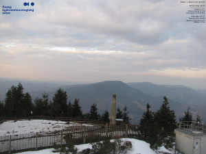 Lysá hora - Pohled na jihozápad, Smrk - 12.3.2026 v 06:45