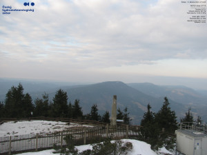 Lysá hora - Pohled na jihozápad, Smrk - 12.3.2026 v 07:15