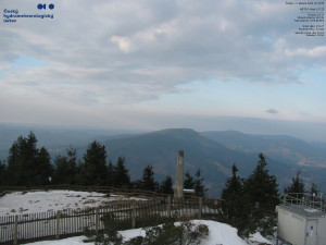 Lysá hora - Pohled na jihozápad, Smrk - 12.3.2026 v 07:30