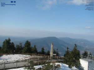 Lysá hora - Pohled na jihozápad, Smrk - 12.3.2026 v 08:15