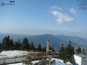 Lysá hora - Pohled na jihozápad, Smrk - 12.3.2026 v 08:45