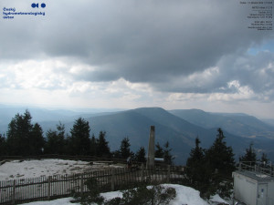 Lysá hora - Pohled na jihozápad, Smrk - 12.3.2026 v 12:15