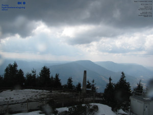 Lysá hora - Pohled na jihozápad, Smrk - 12.3.2026 v 13:00