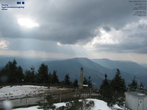 Lysá hora - Pohled na jihozápad, Smrk - 12.3.2026 v 13:15