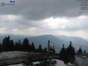 Lysá hora - Pohled na jihozápad, Smrk - 12.3.2026 v 13:30