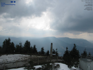 Lysá hora - Pohled na jihozápad, Smrk - 12.3.2026 v 13:45