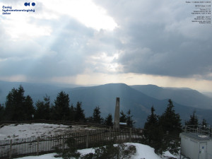 Lysá hora - Pohled na jihozápad, Smrk - 12.3.2026 v 14:45