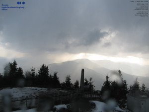 Lysá hora - Pohled na jihozápad, Smrk - 12.3.2026 v 16:00