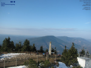 Lysá hora - Pohled na jihozápad, Smrk - 22.3.2026 v 07:45 Lysá hora - Pohled na jihozápad, Smrk - 22.3.2026 v 07:45