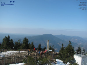 Lysá hora - Pohled na jihozápad, Smrk - 22.3.2026 v 08:45 Lysá hora - Pohled na jihozápad, Smrk - 22.3.2026 v 08:45