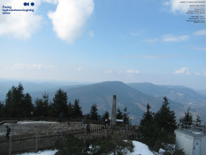 Lysá hora - Pohled na jihozápad, Smrk - 22.3.2026 v 09:45 Lysá hora - Pohled na jihozápad, Smrk - 22.3.2026 v 09:45