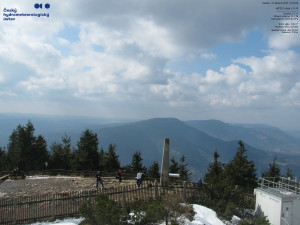 Lysá hora - Pohled na jihozápad, Smrk - 22.3.2026 v 10:45 Lysá hora - Pohled na jihozápad, Smrk - 22.3.2026 v 10:45