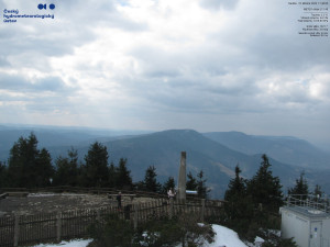 Lysá hora - Pohled na jihozápad, Smrk - 22.3.2026 v 11:45 Lysá hora - Pohled na jihozápad, Smrk - 22.3.2026 v 11:45