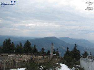 Lysá hora - Pohled na jihozápad, Smrk - 22.3.2026 v 13:45 Lysá hora - Pohled na jihozápad, Smrk - 22.3.2026 v 13:45