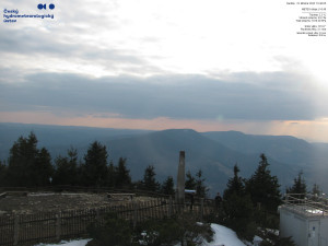 Lysá hora - Pohled na jihozápad, Smrk - 22.3.2026 v 16:45