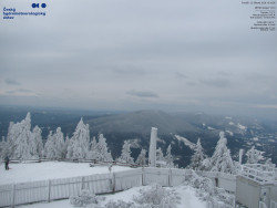 Pohled na jihozápad, Smrk