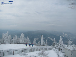 Pohled na jihozápad, Smrk
