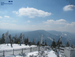 Pohled na jihozápad, Smrk