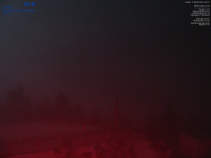 Lysá hora - Pohled na jihozápad, Smrk - 5.4.2026 v 02:45 Lysá hora - Pohled na jihozápad, Smrk - 5.4.2026 v 02:45