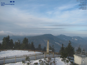 Lysá hora - Pohled na jihozápad, Smrk - 5.4.2026 v 07:30 Lysá hora - Pohled na jihozápad, Smrk - 5.4.2026 v 07:30